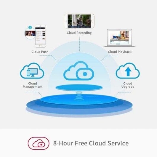 Câmera de vigilância Foscam G4EP 2K Visão Noturna Externa Áudio Bidirecional