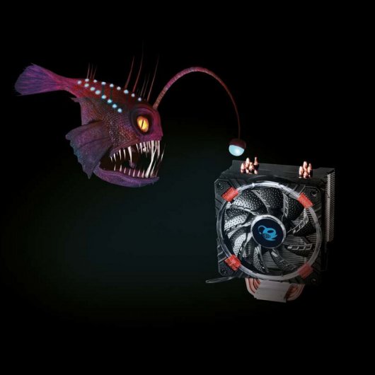 CoolBox Quad Heatpipe Deep Cyclone LED CPU Universal