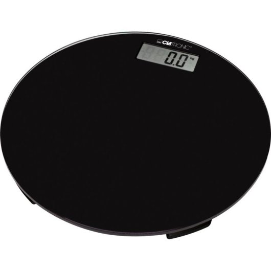Digitale Personenwaage Clatronic PW 3369 Bis 150kg Glas Schwarz Automatische Abschaltung LED-Anzeige