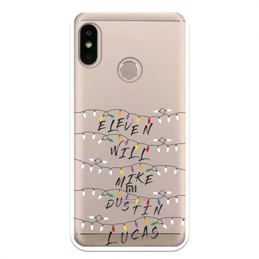 Be Unique Funda Gel Luces Stranger Things para Xiaomi Mi A2 Lite/Redmi 6 Pro