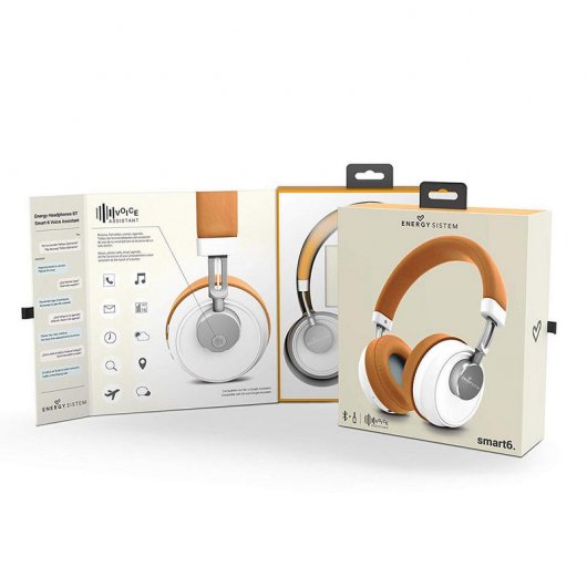 Energy Sistem Headphones BT Smart 6 Voice Assistant Caramel Auriculares Marrón