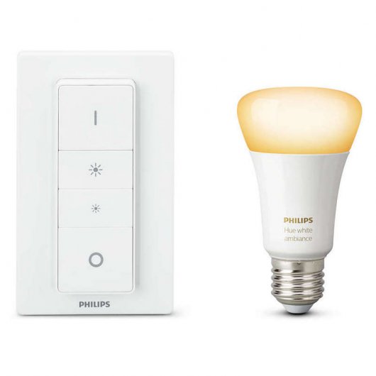 Philips Hue Starter Kit 2 Bombillas Inteligentes LED E27 White Ambiance/White and Color + Mando