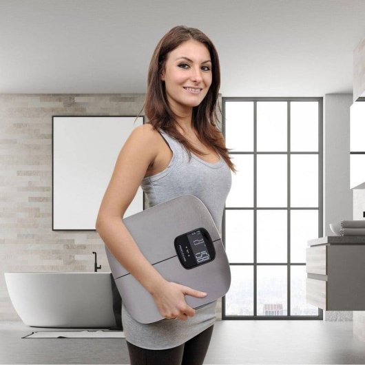 Balança Bioimpedancia ProfiCare PW 3006 FA Até 180 kg 10 Utilizadores Aço Inoxidável Ecrã LCD
