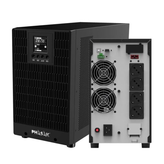 Sai Phasak 3000VA Batteria Piombo-Calcio 15min LCD Doppia Conversione