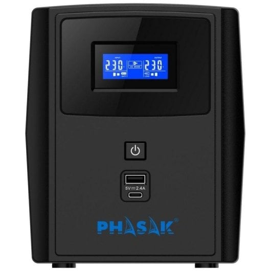Sai Phasak 2200 VA Batería AGM 8 Horas Arranque en frío USB frontal