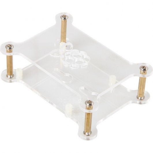 Joy-It RB-Case+12 Carcasa de Plástico Transparente para Raspberry Pi
