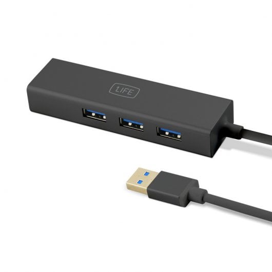 1Life usb:hub 3 adattatori USB 3.0/RJ45 + 3x HUB USB 3.0