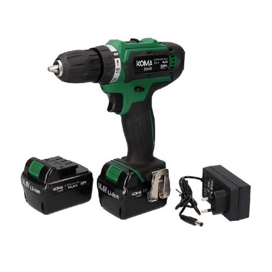 EDM Koma Tools Taladro + 2 Baterías 14.4V + Maletín