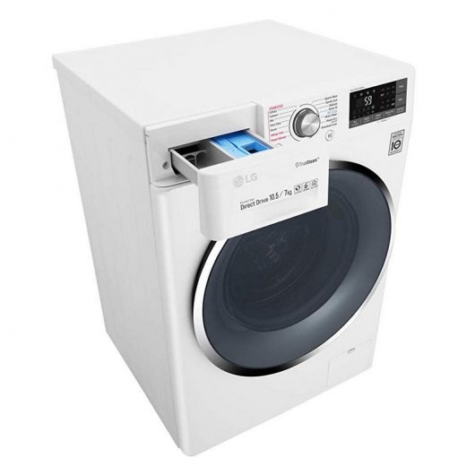 LG F4J8JH2WD Lavasecadora de Carga Frontal 10.5Kg/7Kg A Blanco