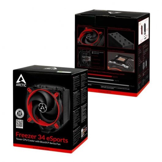 Arctic Freezer 34 eSports Ventilador CPU Rojo