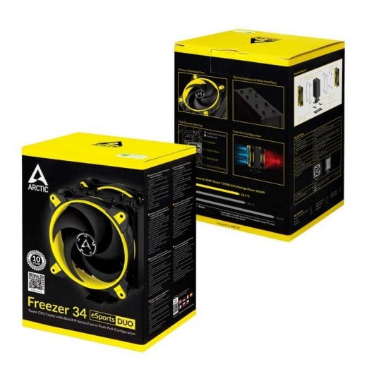 Arctic Freezer 34 eSports DUO Ventilador CPU Amarillo