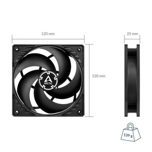 Confezione conveniente Arctic P12 da 5 ventole da 120 mm