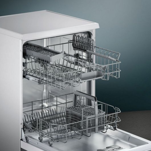 Siemens iQ100 SN215W01DE Lavavajillas Capacidad 13 Servicios E Blanco