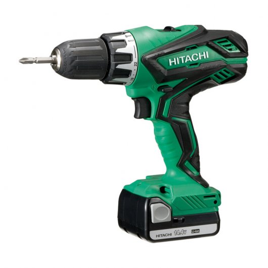Hitachi DV14DJL Taladro Atornillador + 2 Baterías 14.4V + Cargador + Maletín