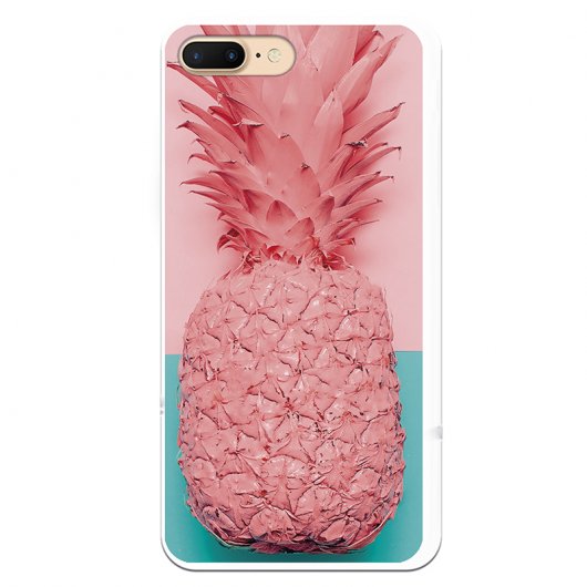 Be Unique Funda Gel Piña Rosa para iPhone 7 Plus/iPhone 8 Plus