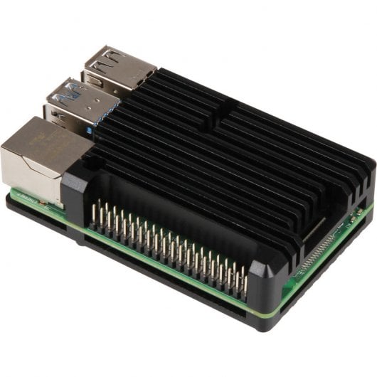 Raspberry Pi Block Hülle Schwarz