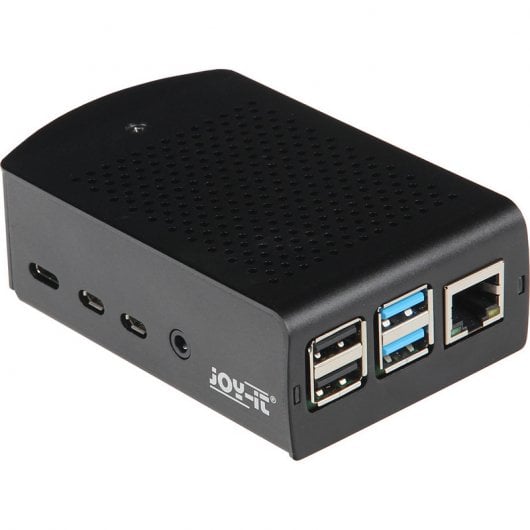 Joy-It rb-ALUcaseP4+06 Carcasa Aluminio para Raspberry Pi 4 B