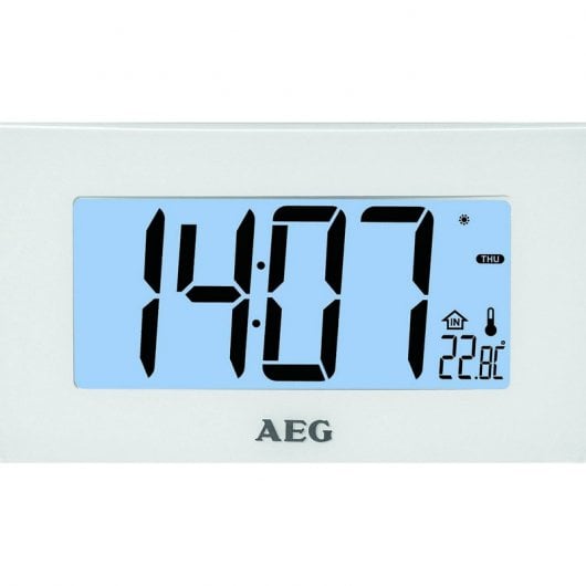 AEG MRC 4119 P Radio Despertador con Proyector Blanco