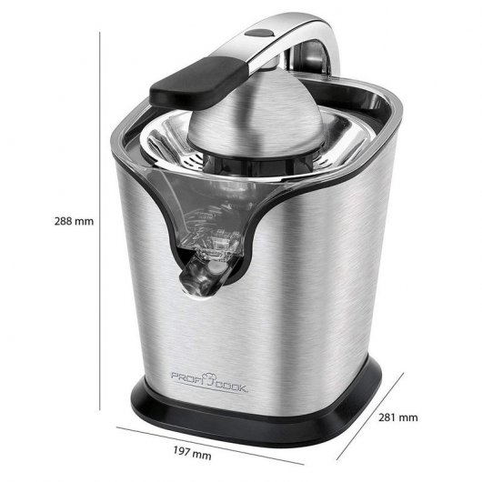 Proficook ZP1154 Extracteur de Jus Electrique 160W Inox
