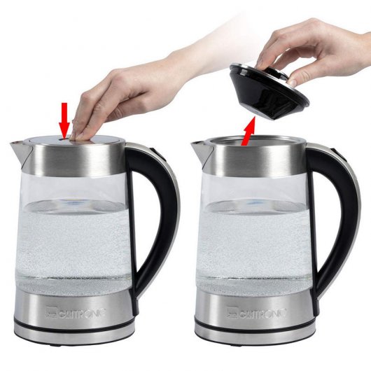 Bouilloire Clatronic WK 3501 G 1,7 L 2200 W en verre