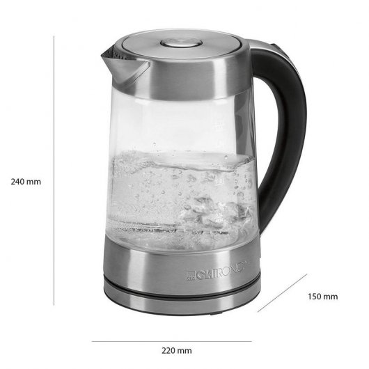 Bouilloire Clatronic WK 3501 G 1,7 L 2200 W en verre