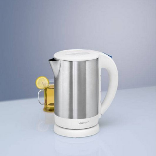 Clatronic WK 3437 Hervidor de Agua 1.7L 2400W Blanco/Inox