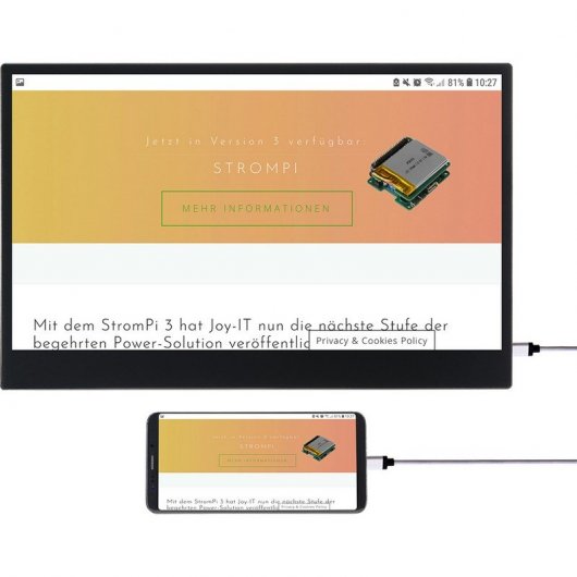 Joy-It Joy-View 15 15,6" TFT IPS FullHD Touch