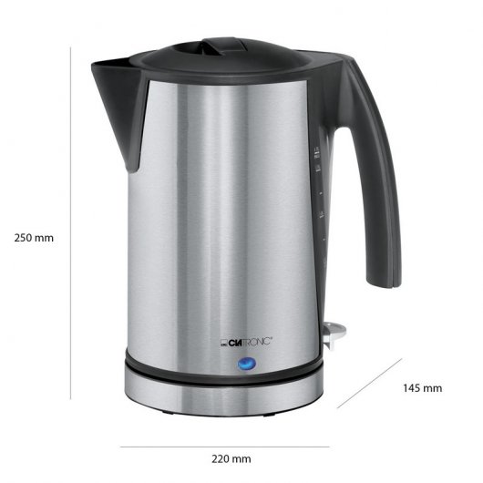 Clatronic WKS 3288 Hervidor de Agua 1.7L 2200W Inox