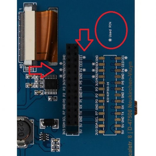 Joy-iT RB-LCD-5 Zubehör für Entwicklungsplatinen Anzeige Schwarz, Blau