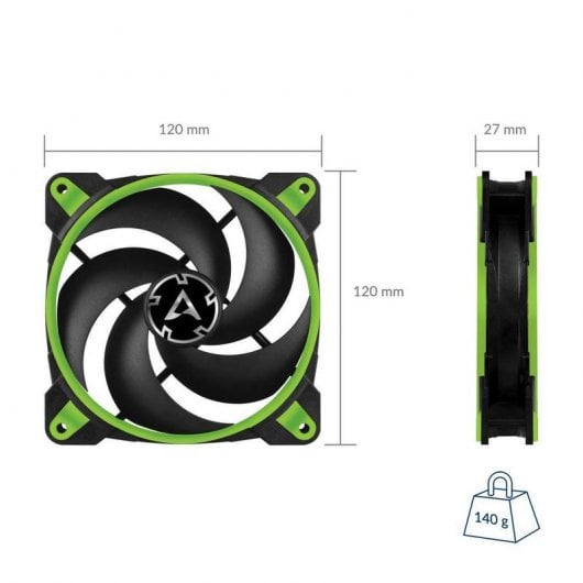 Arctic BioniX P120 Ventilador 120mm Verde