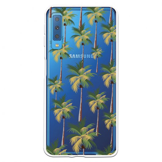 Be Unique Funda Gel Patrón Palmeras para Samsung Galaxy A7 2018