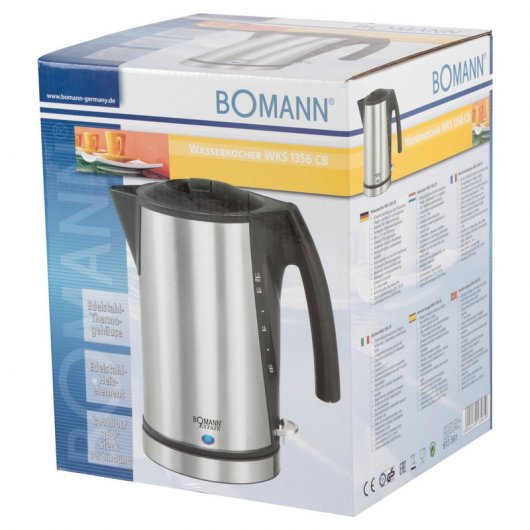 Bomann WKS 1356 Bouilloire 1,7L 2200W Inox