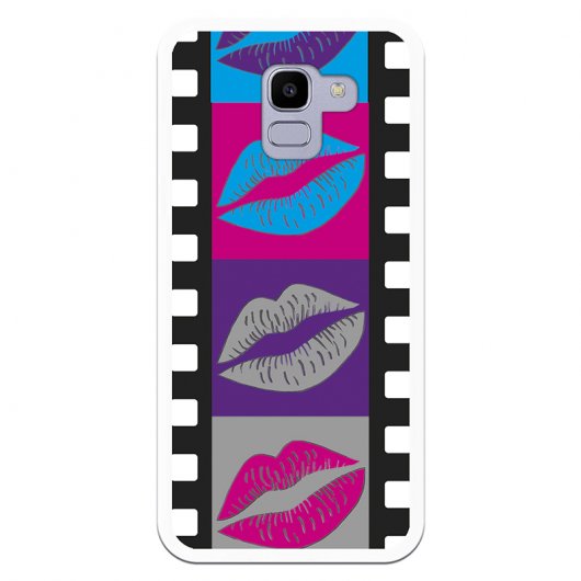 Be Unique Funda Gel Besos Rodaje para Samsung Galaxy J6 2018