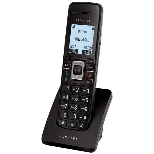 Alcatel IP2115P Teléfono Inalámbrico con Base PoE Negro