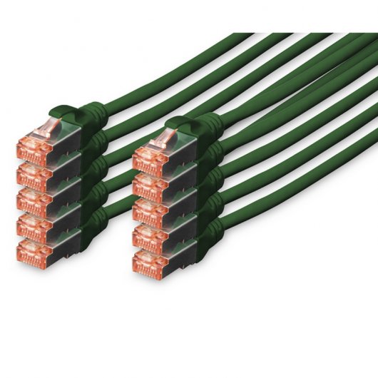 Digitus Cable de Red S-FTP Cat. 6 LSZH 3m Verde 10 Unidades