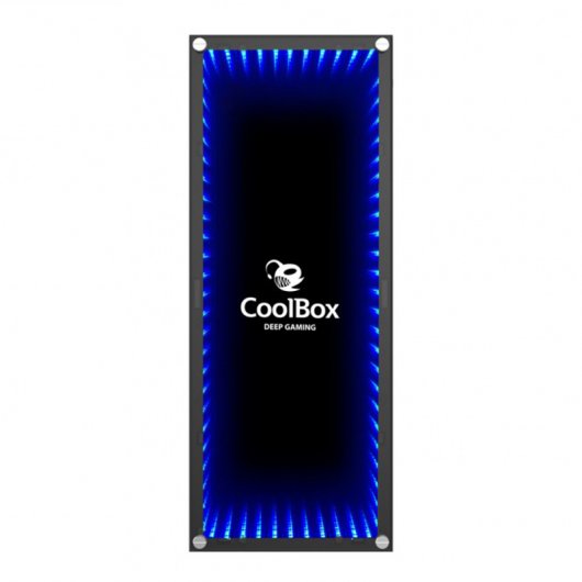 CoolBox Deep Endless Cristal Templado USB 3.0 RGB Negra