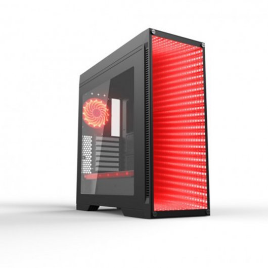 CoolBox Deep Endless Cristal Templado USB 3.0 RGB Negra