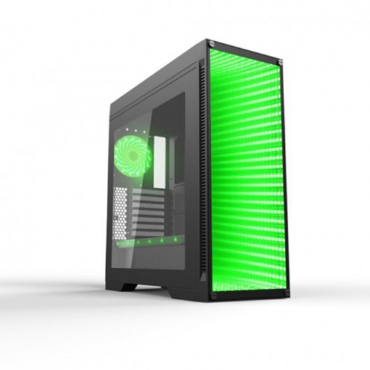 CoolBox Deep Endless Cristal Templado USB 3.0 RGB Negra