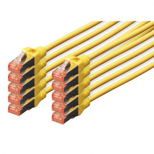 Digitus Cabo de Rede S-FTP Cat. 6 LSZH 5m Amarelo 10 Unidades
