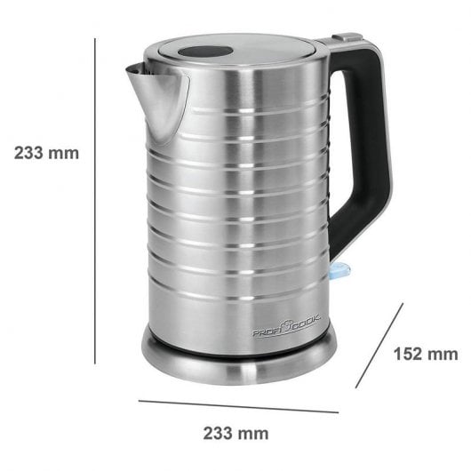 Proficook WKS 1119 Hervidor de Agua 1.7L 2200W Inox