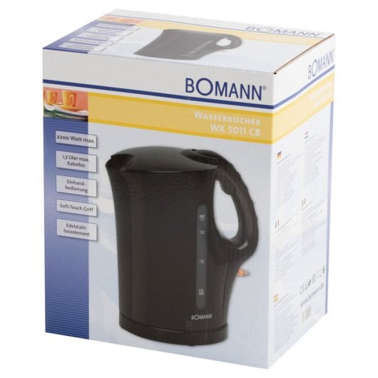 Bomann WK 5011 Fervedor de Água 1.7L 2200W Preto