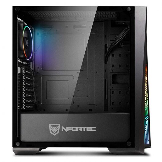 Nfortec Artemis Cristal Templado USB 3.0 RGB Negra