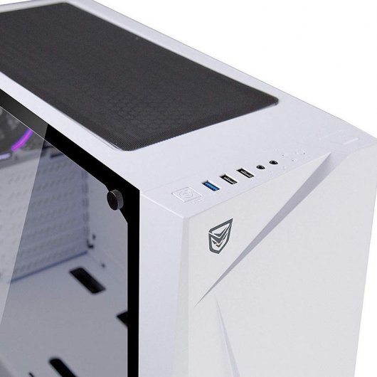 Nfortec Artemis Vidro Temperado USB 3.0 RGB Branco