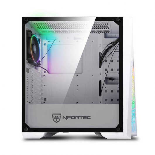 Nfortec Artemis Vidro Temperado USB 3.0 RGB Branco