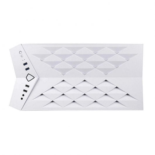 Nfortec Hyperion Cristal Templado USB 3.0 RGB Blanca