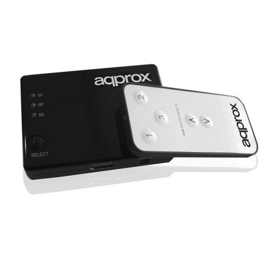 Approx APPC29V2 Switch 3 Portas HDMI 4K com Comando à Distância