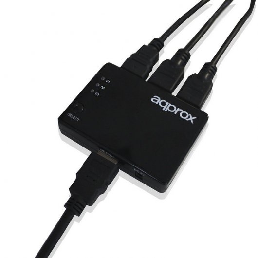 Approx APPC29V2 Switch 3 Portas HDMI 4K com Comando à Distância