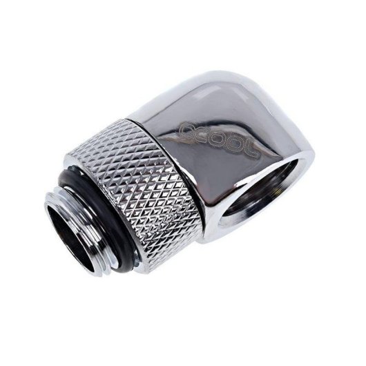 Refrigeração Líquida Alphacool L-Conector Giratório G1/4 Cromado 90°