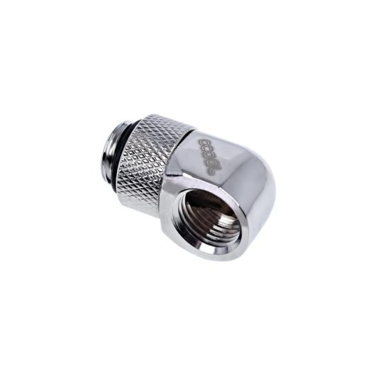 Refrigeração Líquida Alphacool L-Conector Giratório G1/4 Cromado 90°
