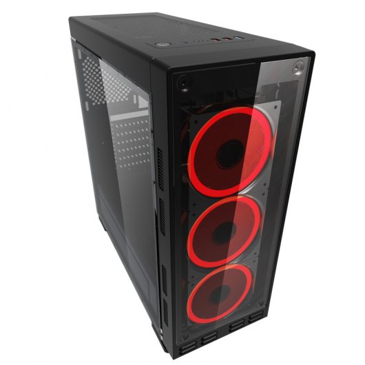 CoolBox Deep Flash Cristal Templado USB 3.0 RGB Negra